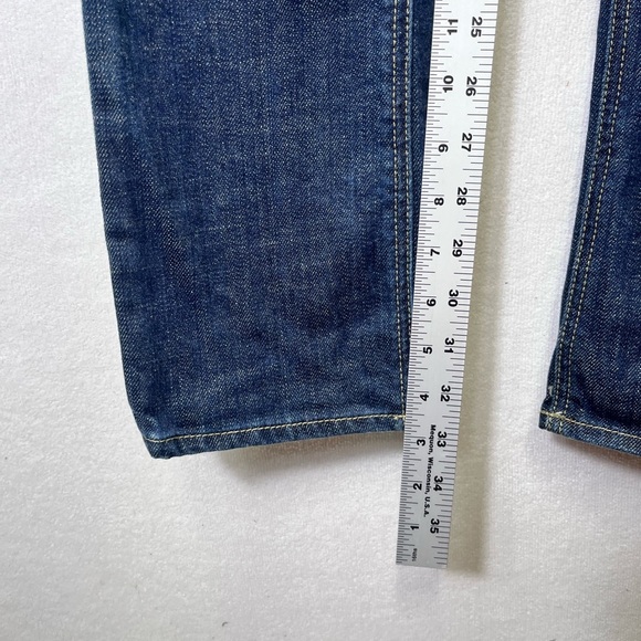 Express Jeans Stella Skinny Leg Jeans Womens 4 Long Blue Denim Darkwash 2539 - Picture 8 of 12